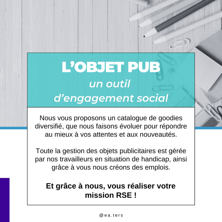 L&rsquo;objet publicitaire :         un engagement social