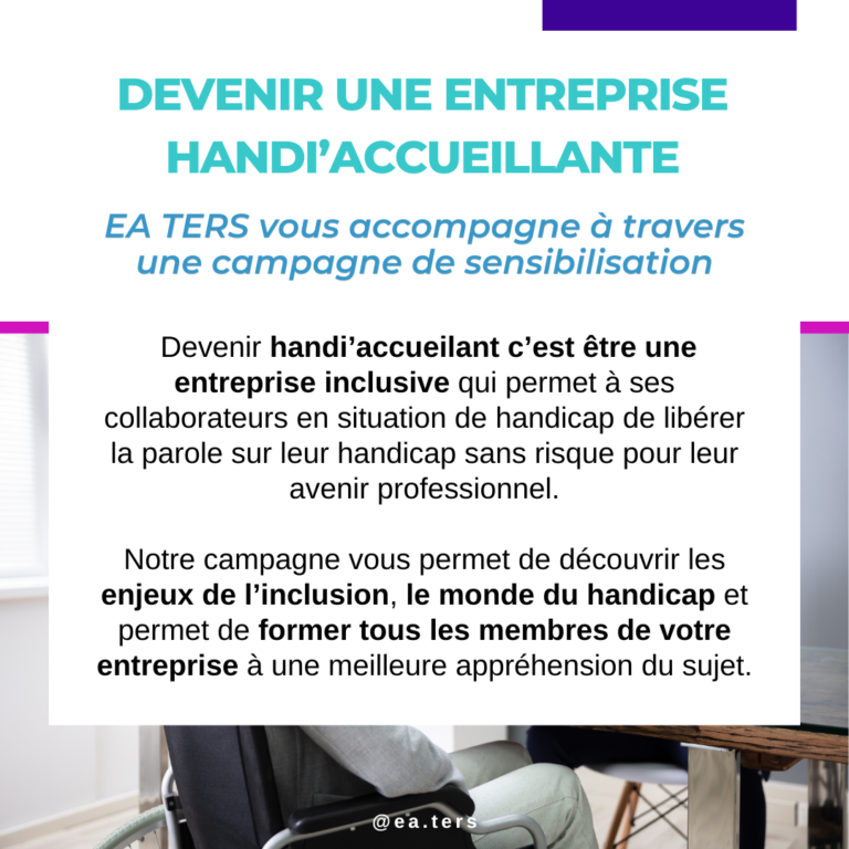 Devenir « Handi&rsquo;accueillant »,   EA Ters vous accompagne !