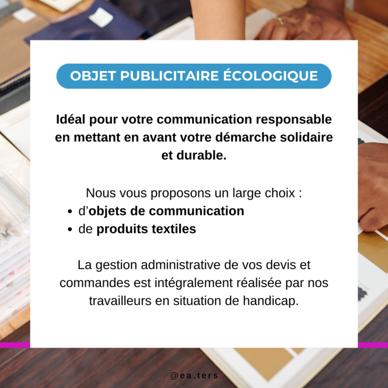Nos objets publicitaires responsables